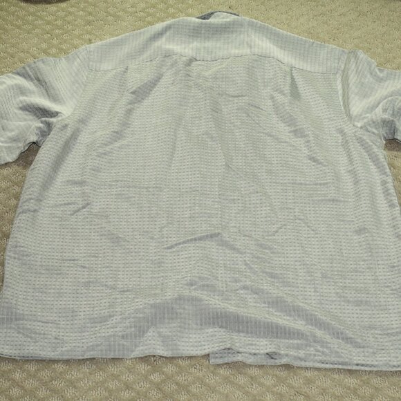 Vintage 90s Roundtree & Yorke Vintage Men's L Modal Polyester Short Sleeve Casua - Picture 2 of 5